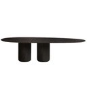 Ver imagem 1 de Mesa de Jantar Oásis Orgânica Cilíndrica Ébano 180x100 Cm