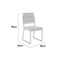 Ver imagem 2 de Cadeira Sala de Jantar 1736 Aço Kit 2 Uni Preto - Carraro