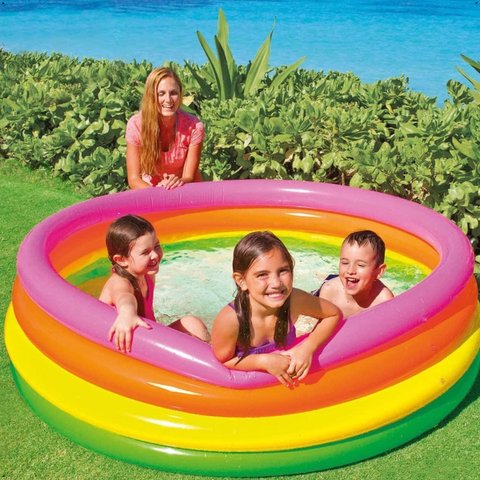 Piscina Inflável Redonda Intex Sunset Glow 275 Litros Colors