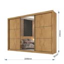 Ver imagem 4 de Guarda Roupa Casal com Espelho 3 Portas 6 Gavetas Braga Móveis Europa