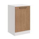 Ver imagem 1 de Cômoda Módulo Inferior 1 Porta Requinte 100% MDF Branco/Line/Macadâmia