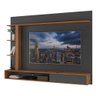 Painel para Tv 60" 1 Porta 1 Nicho Grafite/nogal - Hecol - 2