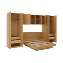 Ver imagem 4 de Guarda Roupa Planejado de Canto 9 Portas e 6 Peças Samambaia CabeCasa MadeiraOriginals Marrom