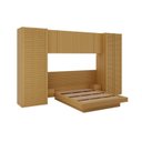 Ver imagem 3 de Guarda Roupa Planejado de Canto 9 Portas e 6 Peças Samambaia CabeCasa MadeiraOriginals Marrom