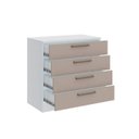 Ver imagem 3 de Cômoda Módulo Inferior 4 Gavetas Requinte+ 100% MDF Branco/Duna