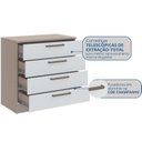 Ver imagem 4 de Cômoda Módulo Inferior 4 Gavetas Requinte+ 100% MDF