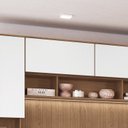 Ver imagem 5 de Módulo Aéreo 1 Porta Basculante Requinte+ 100% MDF Marrom/Macadâmia/Branco Line