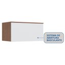 Ver imagem 6 de Módulo Aéreo 1 Porta Basculante Requinte+ 100% MDF Marrom/Macadâmia/Branco Line