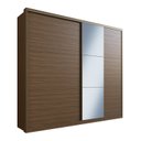 Ver imagem 3 de Guarda Roupa Casal com Espelho 260x229cm 2 Portas 6 Gavetas Malta