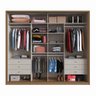 Guarda Roupa Casal com Espelho 260x229cm 2 Portas 6 Gavetas Malta  - 2
