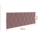 Ver imagem 4 de Cabeceira Leticia P/ Cama Box King 1,95:rose