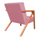 Ver imagem 5 de Poltrona Monalisa Suede Rosa - Vallisa Decor
