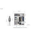 Ver imagem 4 de Guarda Roupa Casal 2 Portas Madri Edez