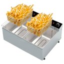 Ver imagem 2 de Fritadeira Elétrica Dupla Saro 10 Litros 2 Cubas 6000w 220v Frd22