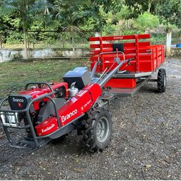 Microtrator Branco 18.0cv C/ Carreta Tracionada Basculante - 8
