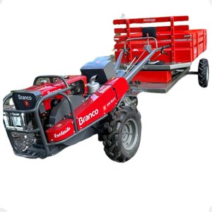 Microtrator Branco 18.0cv C/ Carreta Tracionada Basculante