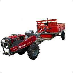 Microtrator Branco 18.0cv C/ Carreta Tracionada Basculante - 7
