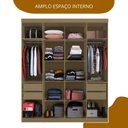 Ver imagem 3 de Guarda Roupa Casal 4 Portas e 4 Gavetas Berlim Cedro