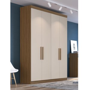 Guarda Roupa Solteiro 4 Portas 2 Gavetas Paris 