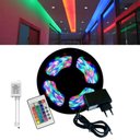 Ver imagem 2 de Fita Led Colorida Rolo 5m Led Resistente Água+controle+fonte