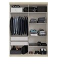 Ver imagem 2 de Guarda Roupa Solteiro 4 Portas 2 Gavetas Paris 