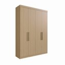Ver imagem 3 de Guarda Roupa Solteiro 4 Portas 2 Gavetas Paris 
