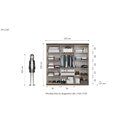 Ver imagem 4 de Guarda Roupa Casal 6 Portas Bélgica Off White/Nogueira