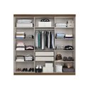 Ver imagem 2 de Guarda Roupa Casal 6 Portas Bélgica Off White/Nogueira