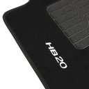 Ver imagem 6 de Jogo de Tapete Automotivo Carpete Hb20 2012 à 2019 Soft Logo Bordado Preto 5 Peças S/M SOFT PRETO 5 