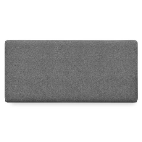 Cabeceira Painel Suspenso Casal 140 cm Luna Retangular Boucle Cinza Artte