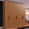 Guarda Roupa Casal 228x233 6 Portas 2 Gavetas Bélgica  - 1
