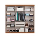 Ver imagem 2 de Guarda Roupa Casal 228x233 6 Portas 2 Gavetas Bélgica Marrom/Carvalho Vermontt