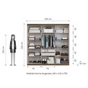 Ver imagem 4 de Guarda Roupa Casal 228x233 6 Portas 2 Gavetas Bélgica Marrom/Carvalho Vermontt