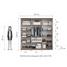 Guarda Roupa Casal 228x233 6 Portas 2 Gavetas Bélgica  - 4