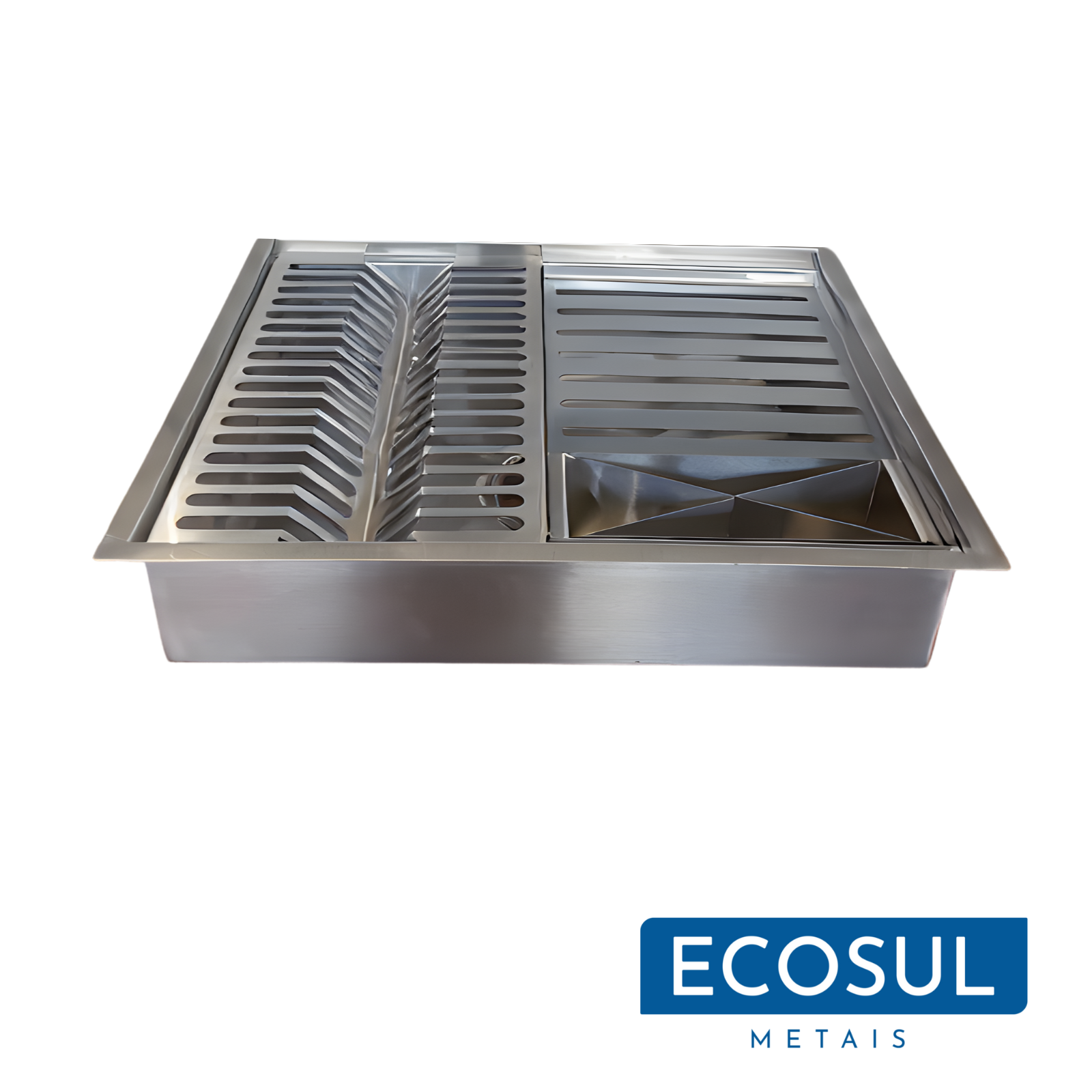 Calha Gourmet Escorredor Inox Tamanho 40x50 Cm Ecosul - 3