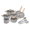 Ver imagem 2 de Jogo de Panelas Cerâmica 10 Peças Mable L D Grey Neuhaus