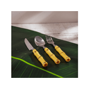 Ver imagem 2 de Kit 8Pçs Talher Bambu com Faca Churrasco Tramontina