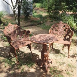 Conjunto de Jardim Casal em Ferro Fundido Pronto Artes - 1