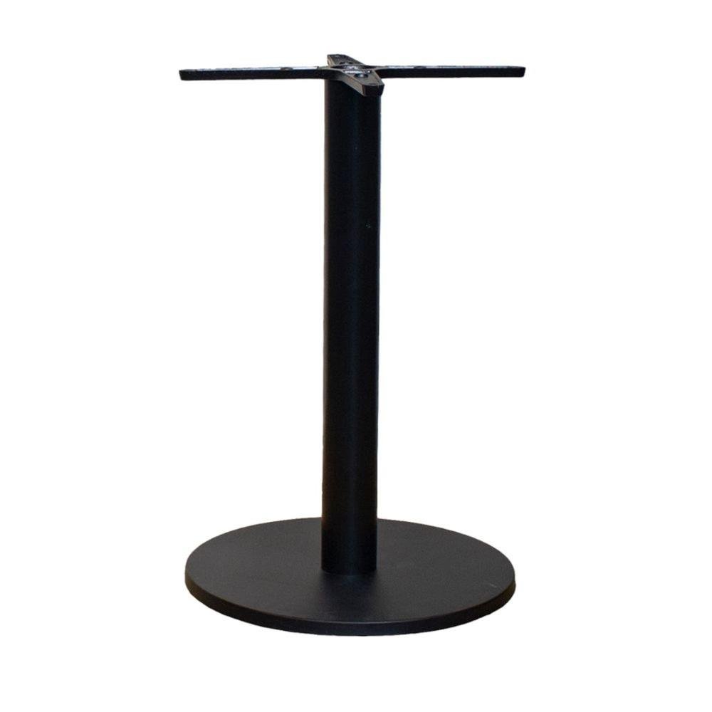Base de Mesa de Jantar Redonda Pisa Beta Fratini 72 Cm (altura) em Aço Cor Preto com Disco Redondo