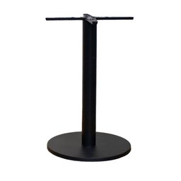 Base de Mesa de Jantar Redonda Pisa Beta Fratini 72 Cm (altura) em Aço Cor Preto com Disco Redondo - 1