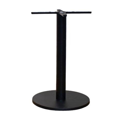 Base de Mesa de Jantar Redonda Pisa Beta Fratini 72 Cm (altura) em Aço Cor Preto com Disco Redondo