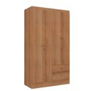 Ver imagem 3 de Guarda-Roupa Solteiro 4 Portas e 2 Gavetas Astro 182 x 120cm Yescasa Marrom Freijó