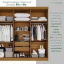 Ver imagem 6 de Guarda-Roupa Casal MDP 6 Portas 2 Gavetas Cinamomo França