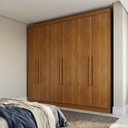 Ver imagem 1 de Guarda-Roupa Casal MDP 6 Portas 2 Gavetas Cinamomo França