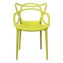 Ver imagem 3 de Kit 4 Cadeiras Empilhável Inmetro Aviv Master Allegra Fratini Polipropileno Amarelo Suporta 182kg