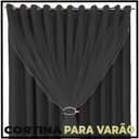 Ver imagem 6 de cortina pé direito tecido Fiori 5,00 x 3,20 c/voal preto