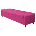 Ver imagem 3 de Kit Cabeceira e Calçadeira Baú King Everest P02 195 cm para cama Box Suede - Doce Sonho Móveis KIT C
