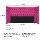 Ver imagem 6 de Kit Cabeceira e Calçadeira Baú King Everest P02 195 cm para cama Box Suede - Doce Sonho Móveis KIT C