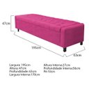 Ver imagem 7 de Kit Cabeceira e Calçadeira Baú King Everest P02 195 cm para cama Box Suede - Doce Sonho Móveis KIT C