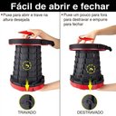 Ver imagem 5 de Banqueta Banco Retrátil Lorben Tamborete Portátil Camping Altura Ajustável